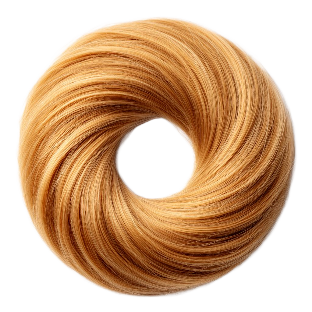Resulting golden blonde shade after five EHNAR applications